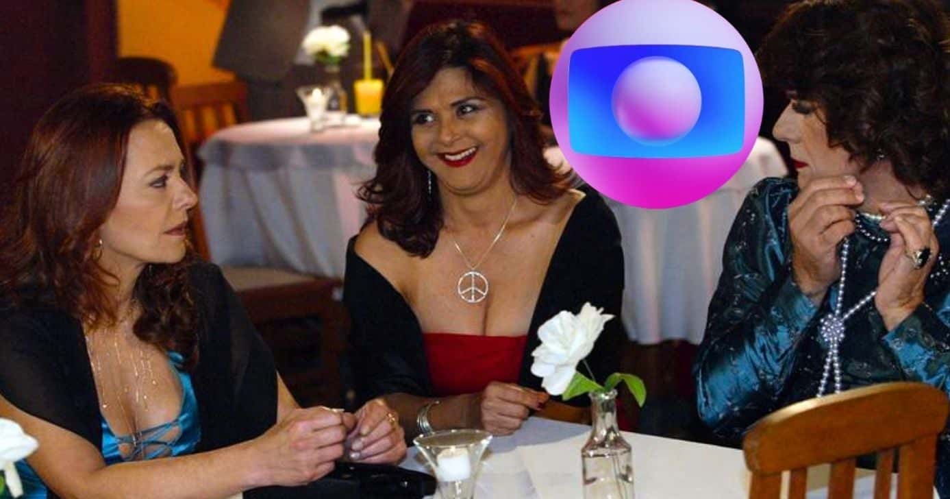 Maria Zilda, Elizângela e Miguel Magno em cena da novela "A Lua Me Disse"(Foto Reprodução/Montagem/Lennita/TV Foco/Globo)