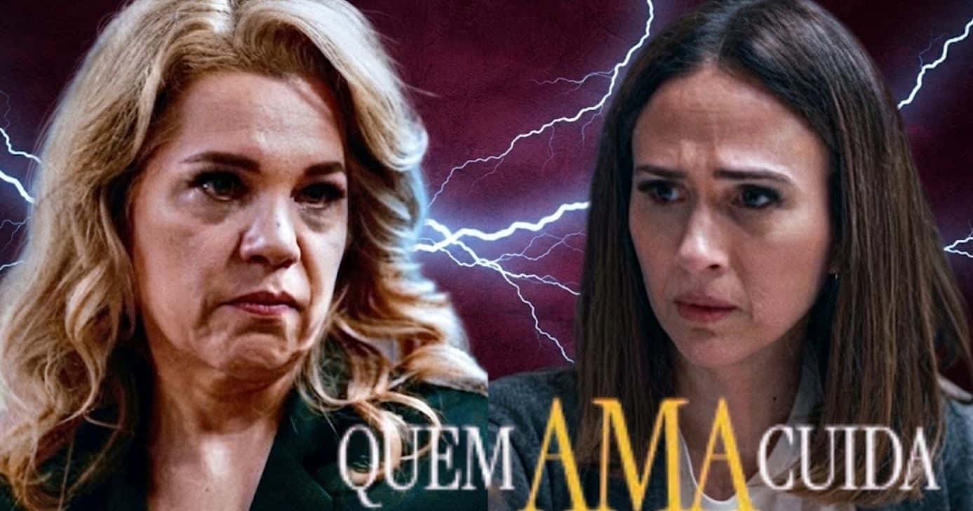 Brigitte muda de lado e planeja arruinar Pilar em "Quem Ama Cuida" (Foto Reprodução/Montagem/Lennita/TV Foco/GMN/Canva/Globo)