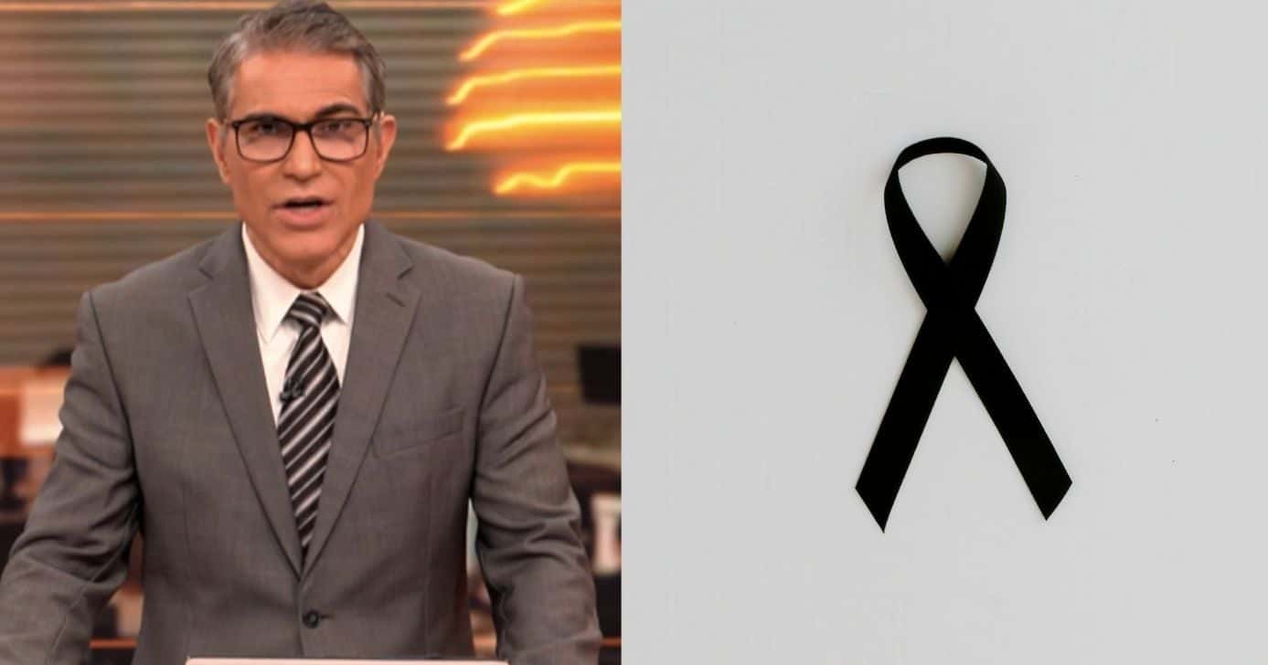 Hélter Duarte e imagem de luto (Fotos: Reproduções / Globo / Canva)