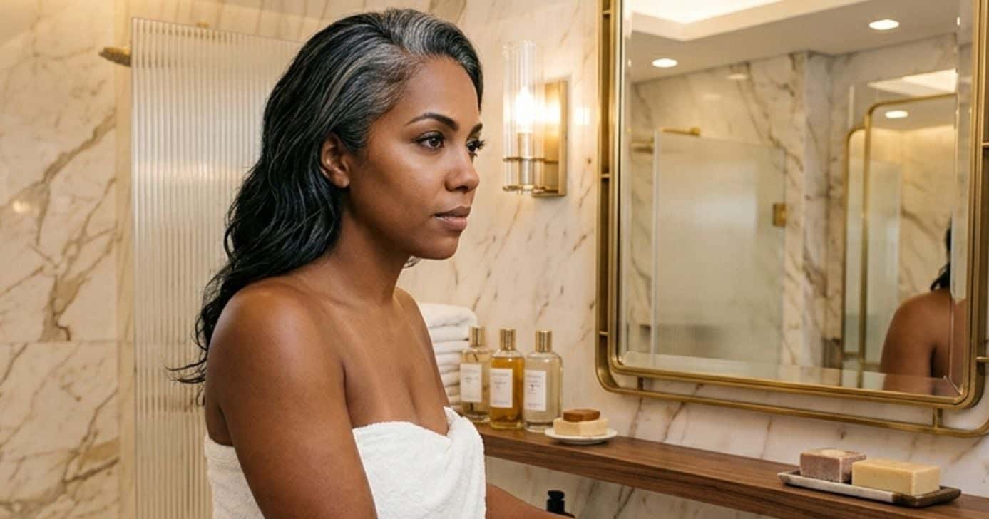 Ilustração mulher com o cabelo grisalho (Foto: Montagem TV Foco / GMN)