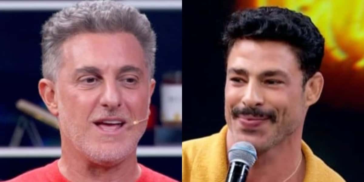 Luciano Huck e Cauã Reymond no Domingão (Foto Reprodução TV Globo)
