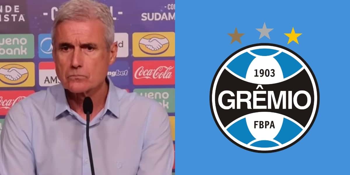 Luís Castro, treinador do Grêmio (Foto - Reprodução YouTube Grêmio)