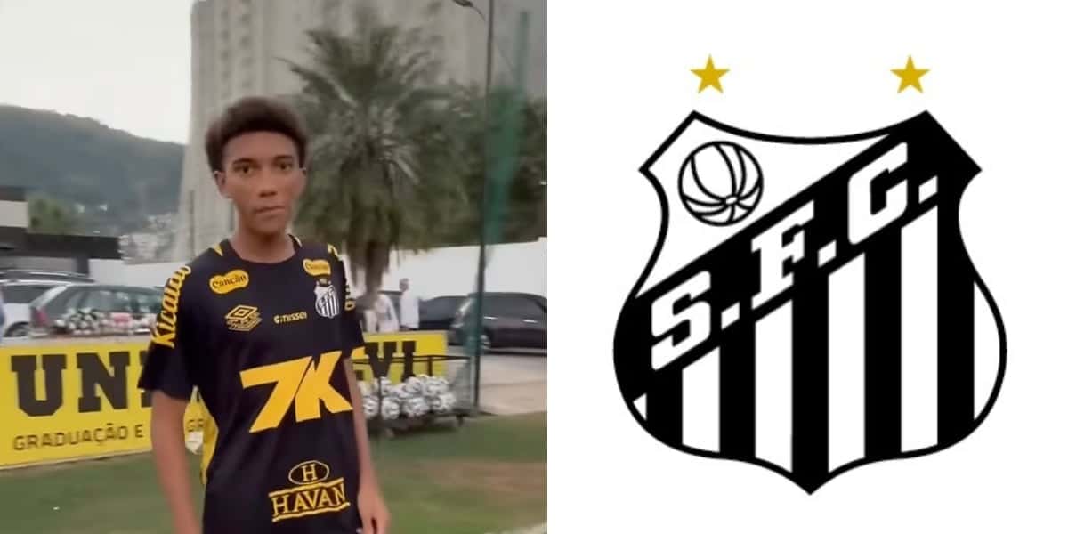 Robinho Jr., atacante do Santos (Foto - Reprodução YouTube Santos TV)