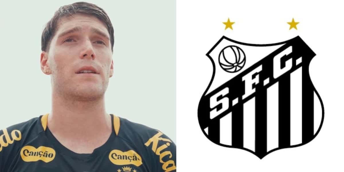 Rollheiser, meio-campista do Santos (Foto - Reprodução YouTube Santos)