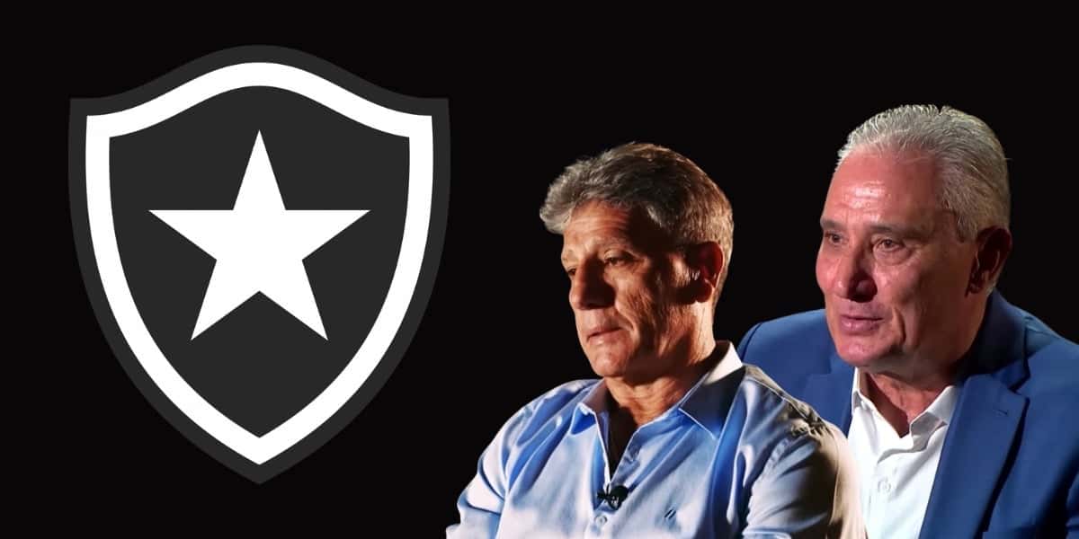 Tite e Renato Gaúcho na mira do Botafogo - (Foto - Reprodução GE)