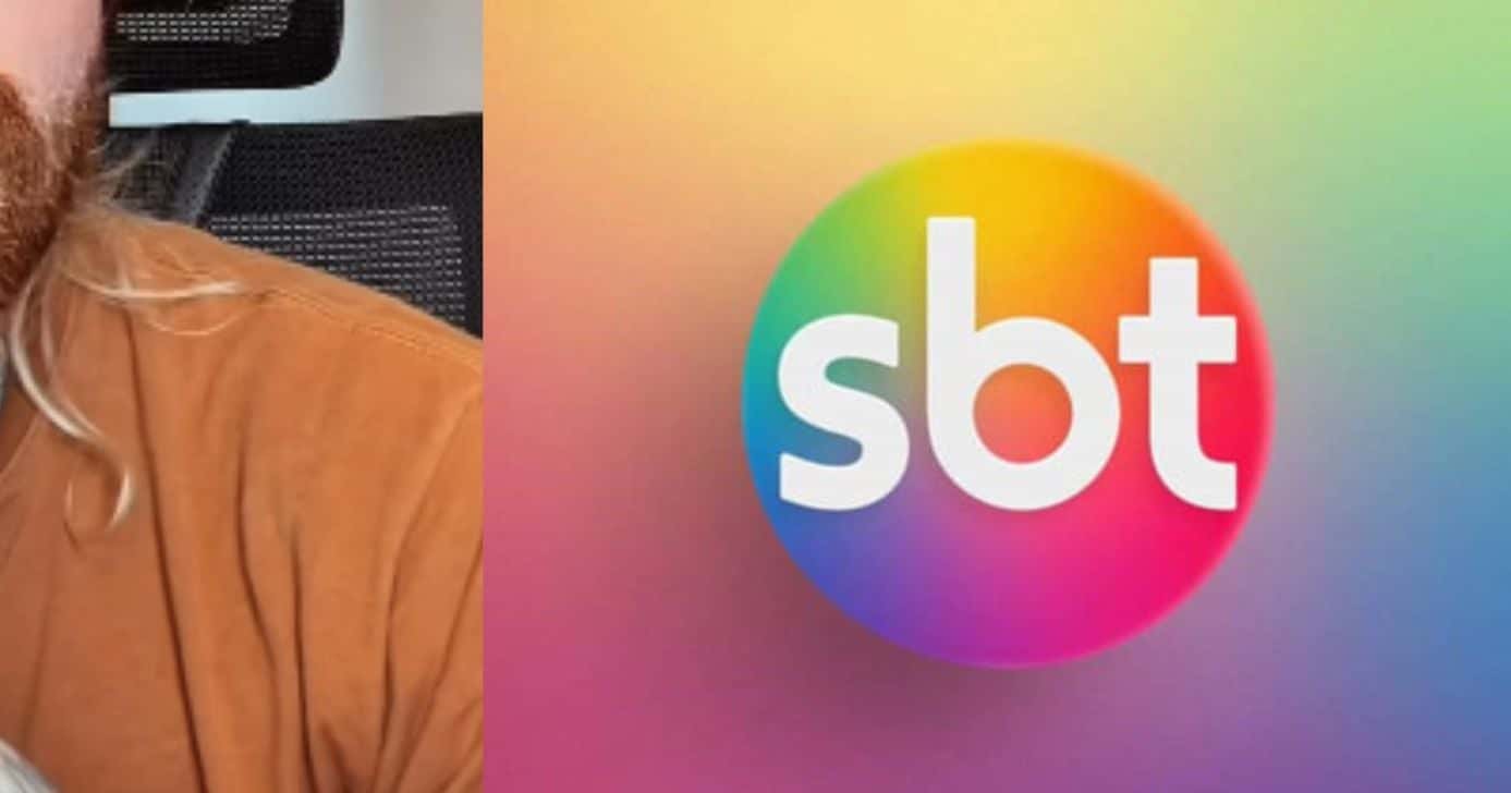 Vinícius Ferreira, conhecido como Vini Biólogo, e logo do SBT (Fotos: Reproduções / Instagram / SBT)