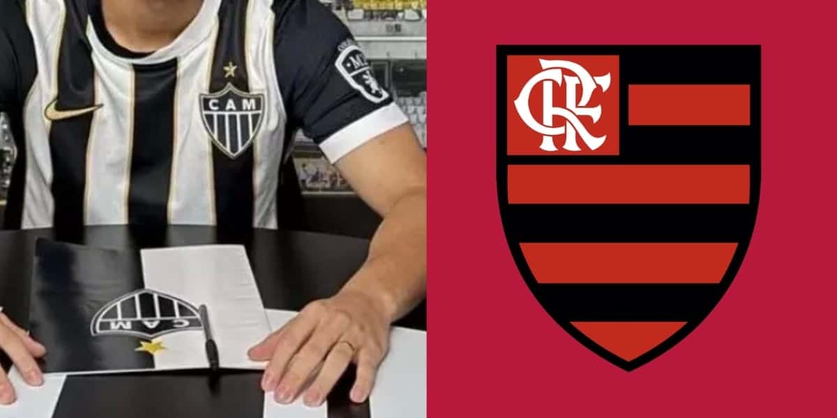 Volante deixa o Flamengo para jogar no Atlético-MG (Imagem - Reprodução Internet)