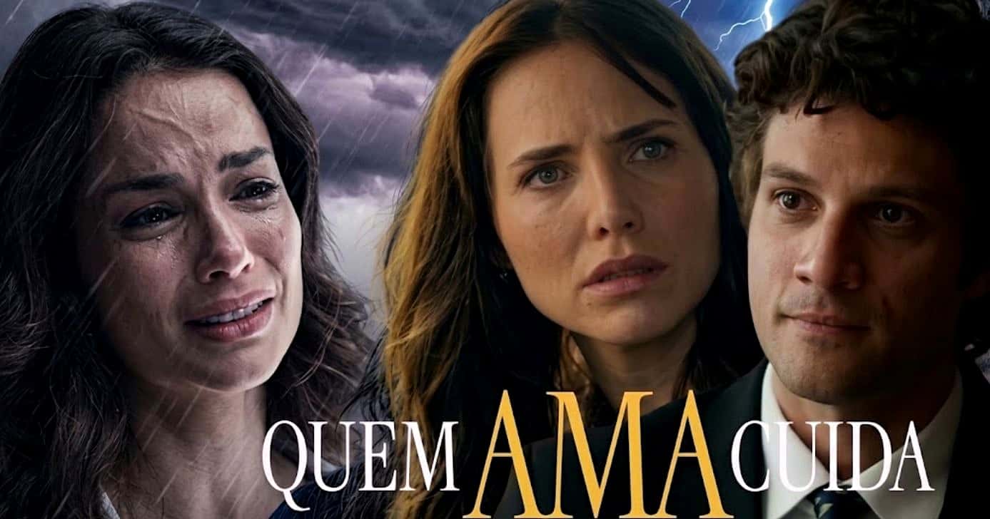 Próximos capítulos abalam Adriana, Pedro e Bruna em "Quem Ama Cuida" (Foto Reproduções/Montagem/TV Foco/Canva/Lennita/Globo)