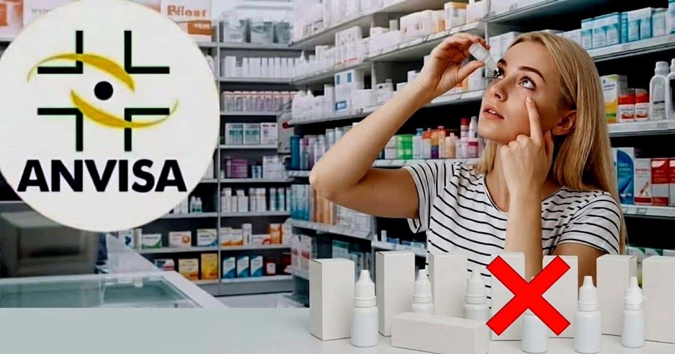 ANVISA proíbe colírios de marcas populares (Foto: Reprodução/Lennita/TV Foco/GMN/Canva)