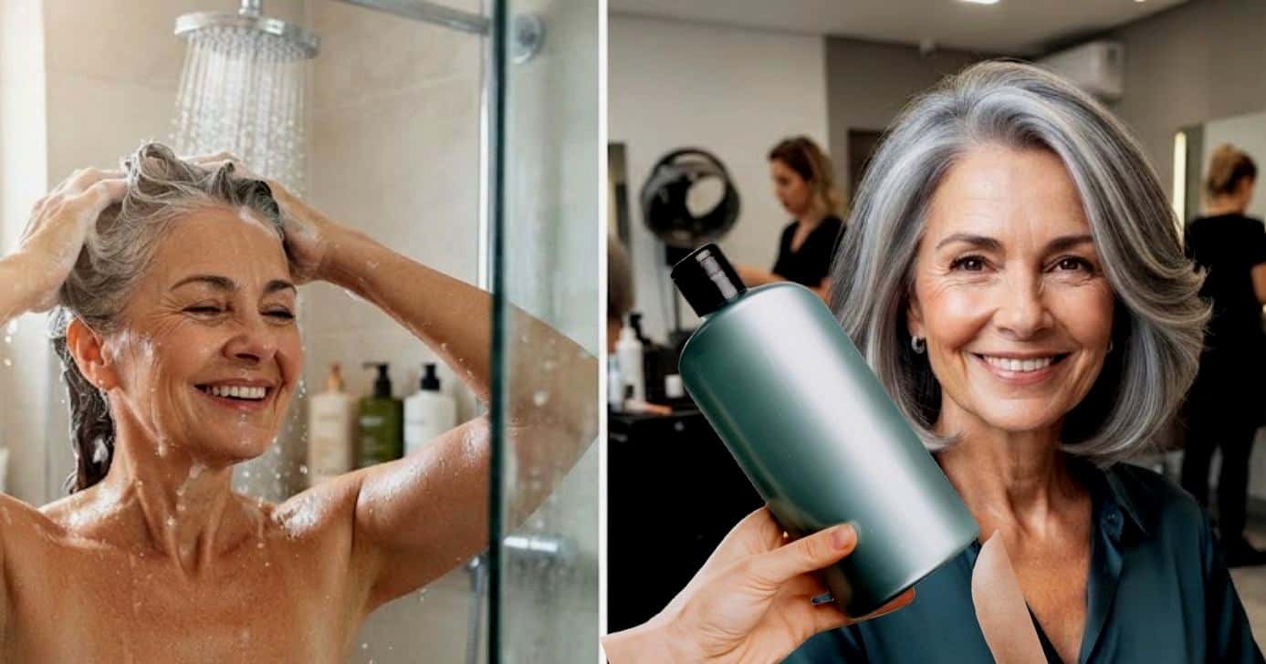 Truque com shampoo disfarça o envelhecimento dos fios (Foto Reprodução/Montagem/TV Foco/GMN/Lennita)