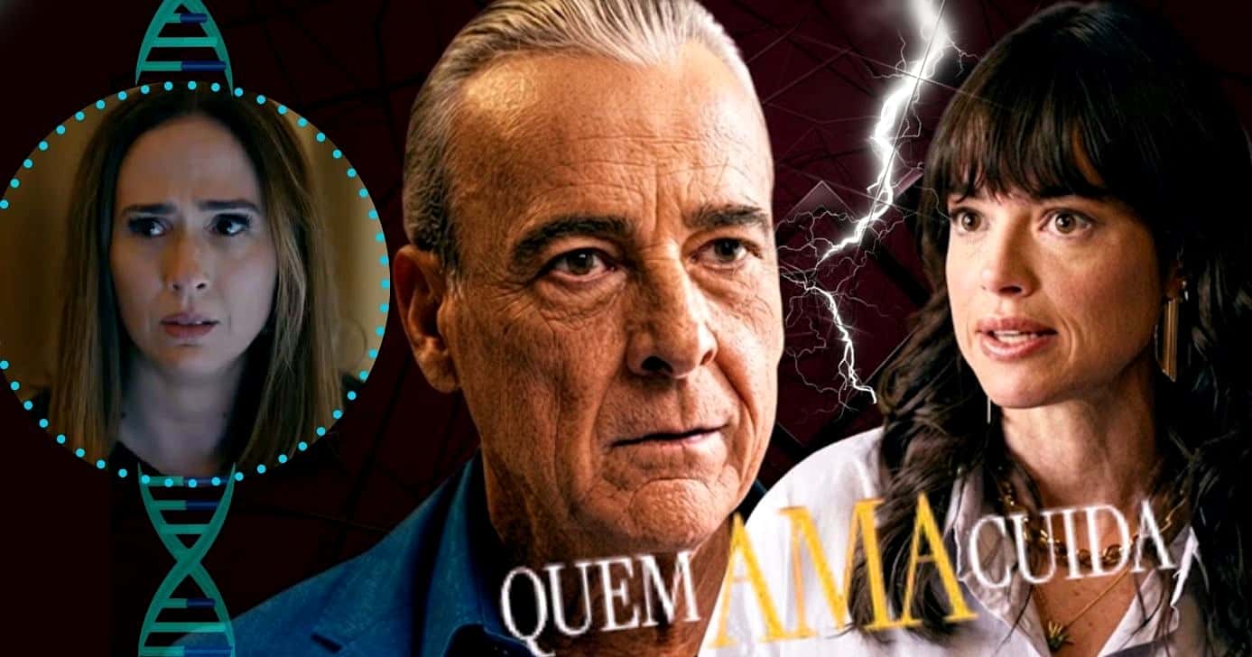 Ulisses solta bomba sobre pai de Brigitte em "Quem Ama Cuida" (Foto Reproduções/Montagem/TV Foco/Canva/Lennita/Globo)