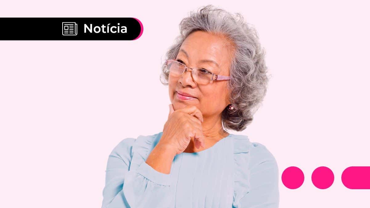 Senhora pensando sobre benefícios do INSS (Foto de reprodução MeuTudo)