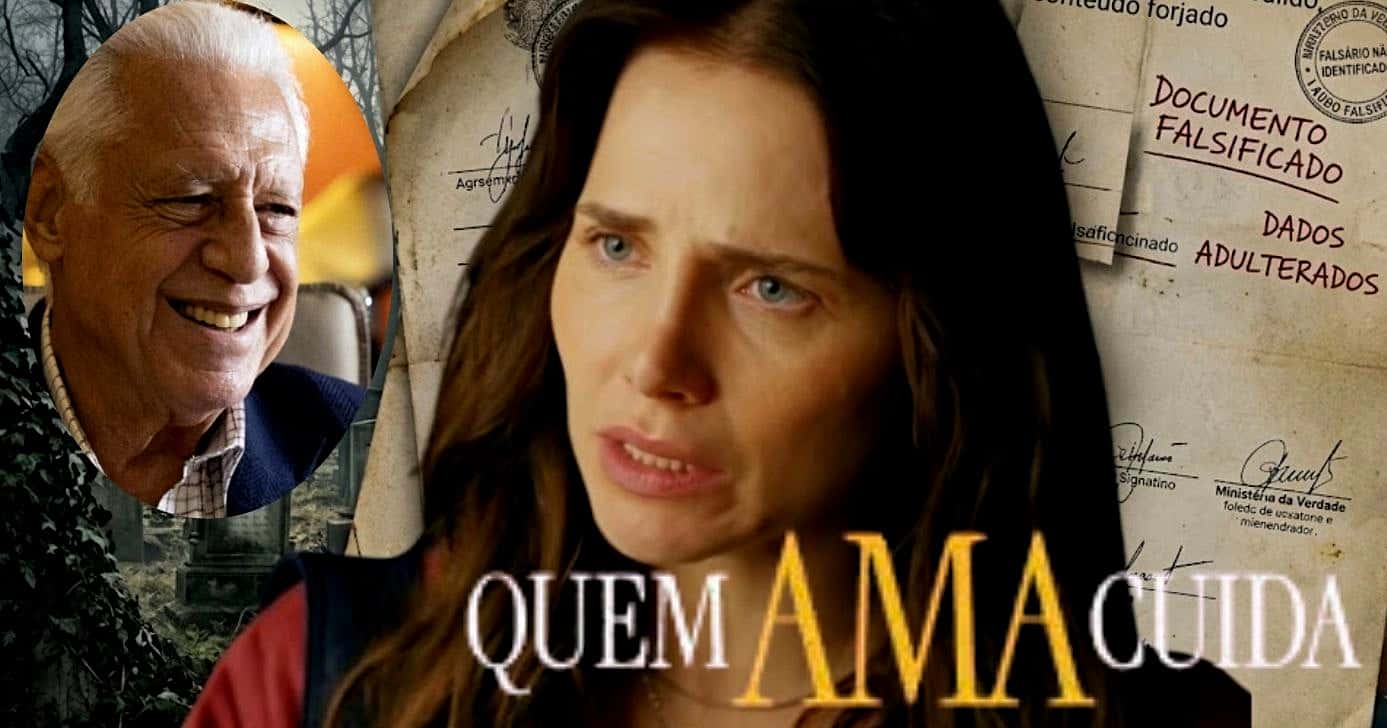 Adriana descobre duas grandes bombas em "Quem Ama Cuida" (Foto Reprodução/Montagem/Lennita/TV Foco/Canva/Globo)