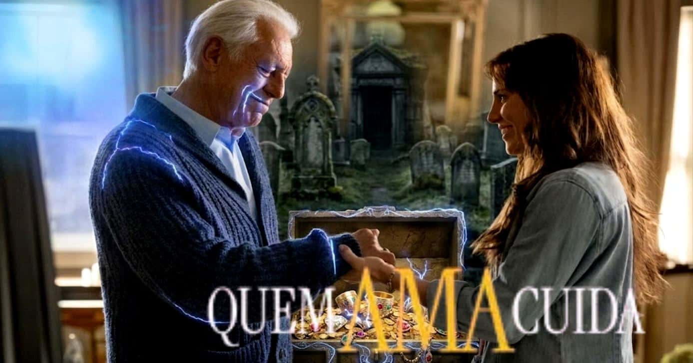 Arthur ajuda Adriana mesmo depois de morto (Foto Reprodução/Lennita/TV Foco/GMN/Globo/Canva)
