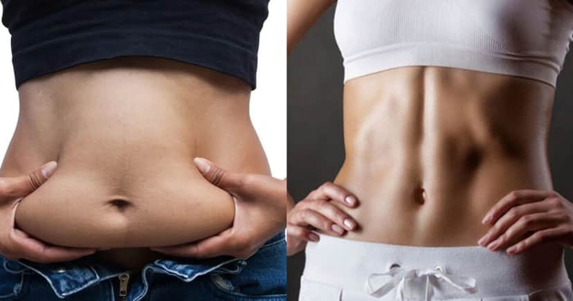 Gordura localizada na barriga (Foto: Montagem/TV Foco) Gordura localizada na barriga (Foto: Montagem/TV Foco)