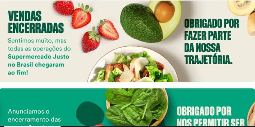 Site do Justo apresenta apenas essa mensagem (Reprodução: Internet)