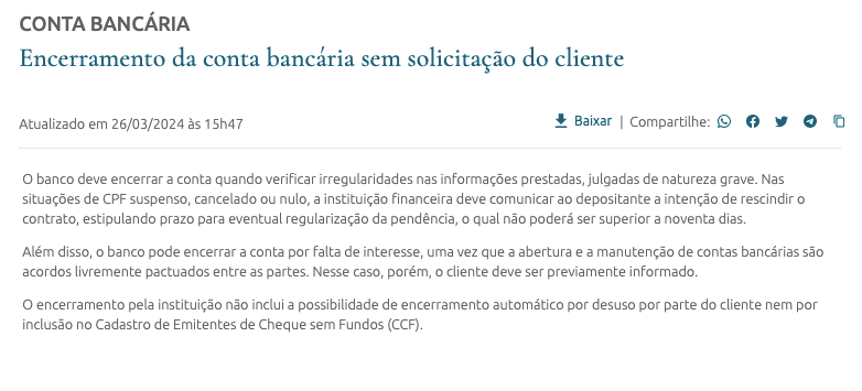 Comunicado Banco Central (Foto: Reprodução / site oficial d o BC)