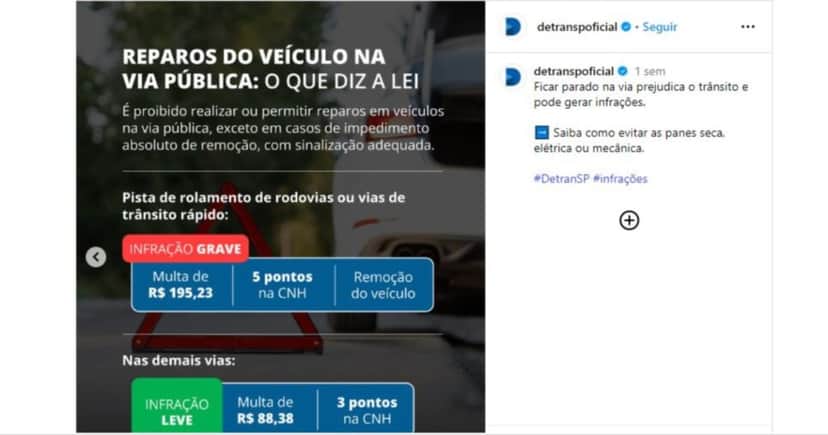 Publicação do Detran SP Publicação do Detran SP
