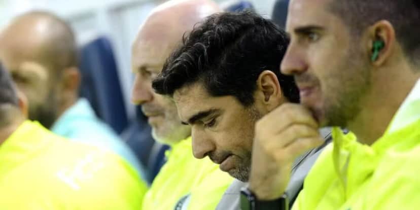 Abel Ferreira durante o Choque-Rei (Reprodução: Marcos Ribolli) Abel Ferreira durante o Choque-Rei (Reprodução: Marcos Ribolli)