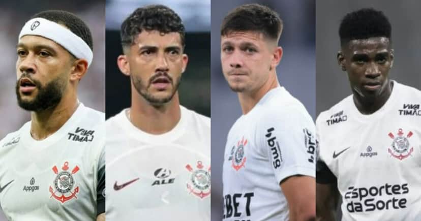 Memphis Depay, Gustavo Henrique, Rodrigo Garro e Félix Torres (Foto: Reprodução/Montagem TV Foco) Memphis Depay, Gustavo Henrique, Rodrigo Garro e Félix Torres (Foto: Reprodução/Montagem TV Foco)