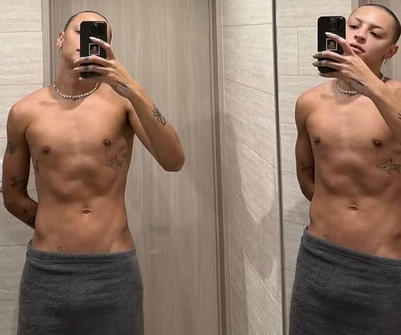 Pabllo Vittar expõe tanquinho usando toalha e volumão choca (Foto: Reprodução/ Instagram) Pabllo Vittar expõe tanquinho usando toalha e volumão choca (Foto: Reprodução/ Instagram)
