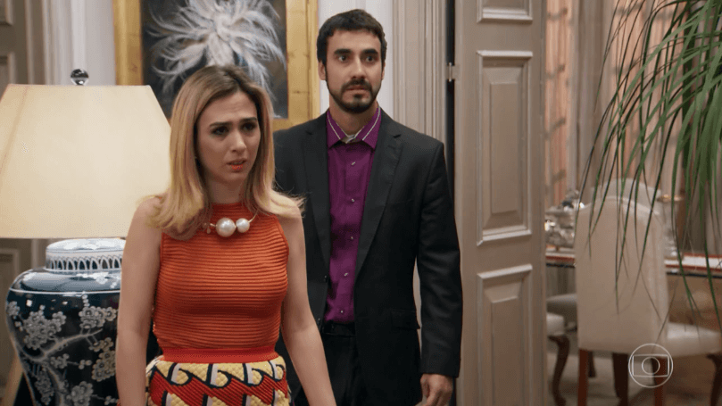 Fedora (Tatá Werneck) e Leozinho (Gabriel Godoy) em cena de "Haja Coração" (Foto: Reprodução/Globo) Fedora (Tatá Werneck) e Leozinho (Gabriel Godoy) em cena de "Haja Coração" (Foto: Reprodução/Globo)