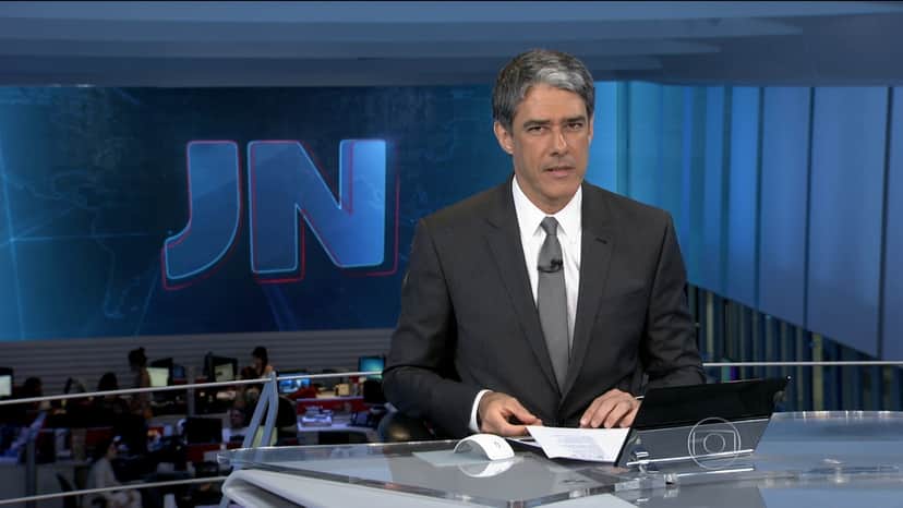 William Bonner no comando do "Jornal Nacional" (Foto: Reprodução/Globo) William Bonner no comando do "Jornal Nacional" (Foto: Reprodução/Globo)