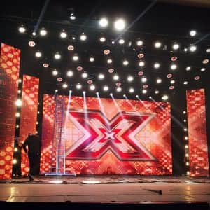 Palco do "X Factor Brasil" (Foto: Divulgação/Band) Palco do "X Factor Brasil" (Foto: Divulgação/Band)