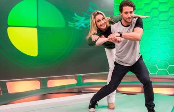 Flávio Canto e Fernanda Gentil no Esporte Espetacular. (Foto: Reprodução / Globo) Flávio Canto e Fernanda Gentil no Esporte Espetacular. (Foto: Reprodução / Globo)