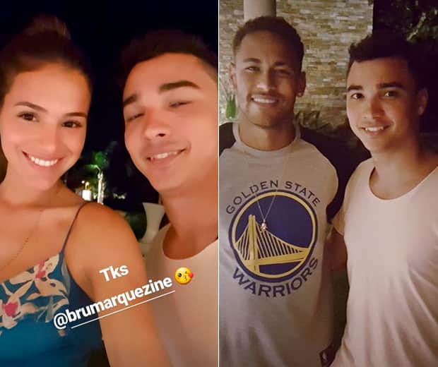 Neymar e Bruna Marquezine passam tarde juntinhos com amigos (Foto: Reprodução) Neymar e Bruna Marquezine passam tarde juntinhos com amigos (Foto: Reprodução)