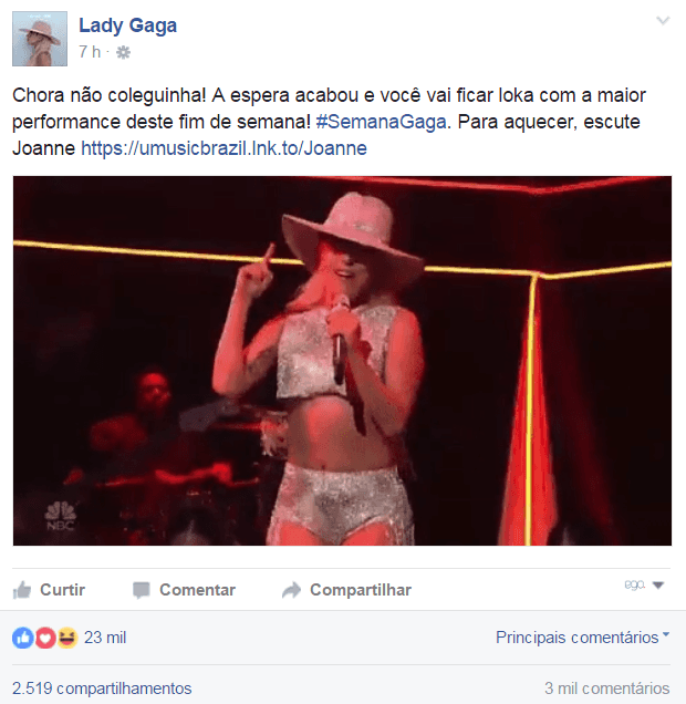 Lady gaga (Foto: Reprodução) Lady gaga (Foto: Reprodução)