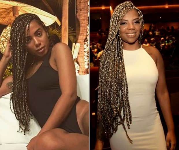 Anitta muda o visual com dreadlocks e é comparada a Ludmilla (Foto: Reprodução)
