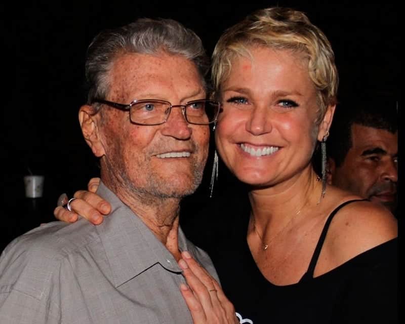 Xuxa Meneghel e seu pai, Floriano.