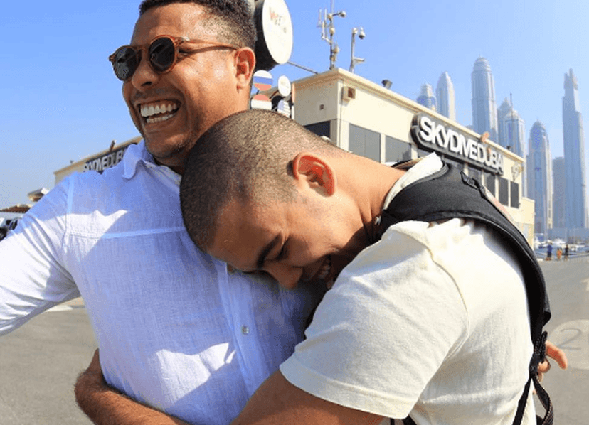 Ronaldo é só amores ao filho Ronald (Foto: Reprodução) Ronaldo é só amores ao filho Ronald (Foto: Reprodução)
