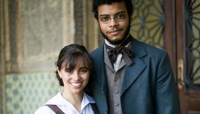 Libério (Felipe Silcler) e Cecília (Isabella Dragão) (Foto: Divulgação / Globo) Libério (Felipe Silcler) e Cecília (Isabella Dragão) (Foto: Divulgação / Globo)