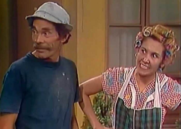 Dona Florinda e Seu Madruga no "Chaves" (Foto: Reprodução)