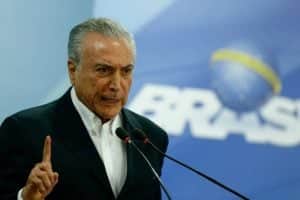 O presidente Michel Temer durante pronunciamento no Palácio do Planalto (Foto: Divulgação) O presidente Michel Temer durante pronunciamento no Palácio do Planalto (Foto: Divulgação)