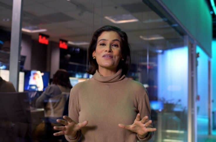A âncora do "Jornal Nacional", Renata Vasconcelos (Foto: Reprodução/Globo) A âncora do "Jornal Nacional", Renata Vasconcelos (Foto: Reprodução/Globo)