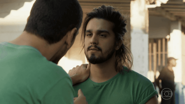 Luan Santana na novela "Rock Story" (Foto: Reprodução) Luan Santana na novela "Rock Story" (Foto: Reprodução)