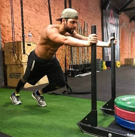 Galã português Pedro Carvalho 'seca' com crossfit Foto: Reprodução Instagram