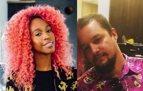 Karol e o namorado. Foto - montagem.