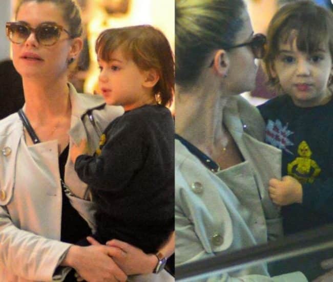 Alinne Moraes e o filho (William Oda/AgNews) Alinne Moraes e o filho (William Oda/AgNews)