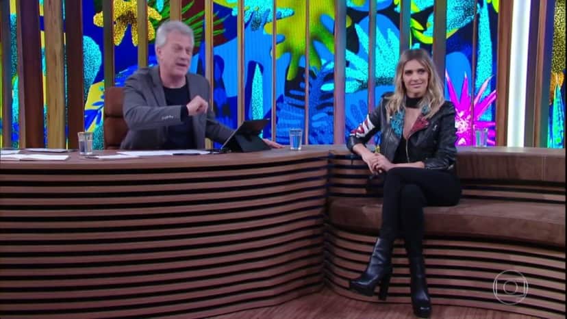 Fernanda Lima conversa com Pedro Bial. (Foto: Reprodução/Globo) Fernanda Lima conversa com Pedro Bial. (Foto: Reprodução/Globo)