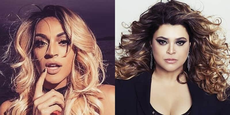 Fotomontagem de Preta Gil e Pabllo Vittar Fotomontagem de Preta Gil e Pabllo Vittar