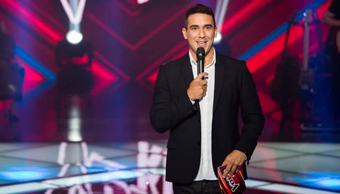 O apresentador André Marques no "The Voice Kids" (Foto: Globo/Tata Barreto) O apresentador André Marques no "The Voice Kids" (Foto: Globo/Tata Barreto)