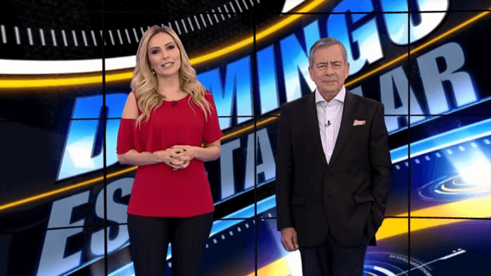 Thalita Oliveira e Paulo Henrique Amorim no "Domingo Espetacular" (Foto: Reprodução/Record) Thalita Oliveira e Paulo Henrique Amorim no "Domingo Espetacular" (Foto: Reprodução/Record)