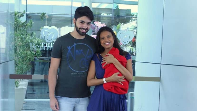 Rafael Cupello e Aline Dias com o filho Bernardo (Foto: Divulgação) Rafael Cupello e Aline Dias com o filho Bernardo (Foto: Divulgação)