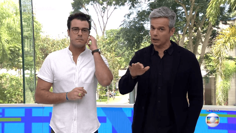 Os apresentadores Joaquim Lopes e Otaviano Costa no comando do Vídeo Show (Foto: Reprodução/Globo) Os apresentadores Joaquim Lopes e Otaviano Costa no comando do Vídeo Show (Foto: Reprodução/Globo)