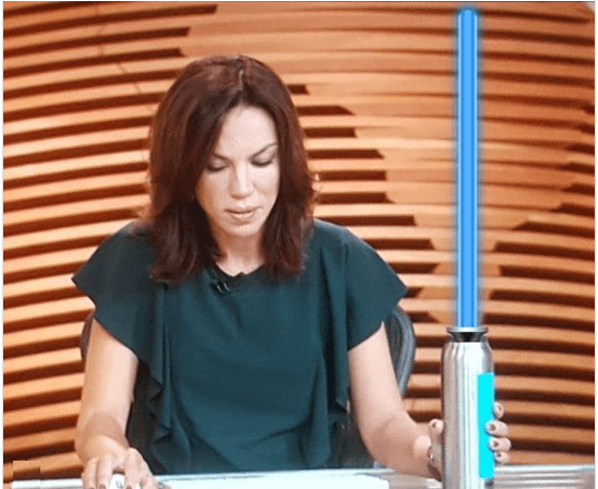Ana Paula Araújo e seu sabre. Foto - reprodução/Instagram. Ana Paula Araújo e seu sabre. Foto - reprodução/Instagram.