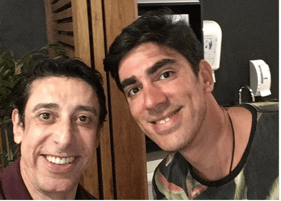 Cássio Scapin e Adnet. Foto - reprodução/Insta. Cássio Scapin e Adnet. Foto - reprodução/Insta.